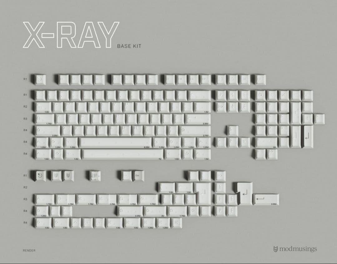 pbtfans kbdfans X-RAY ベースキット