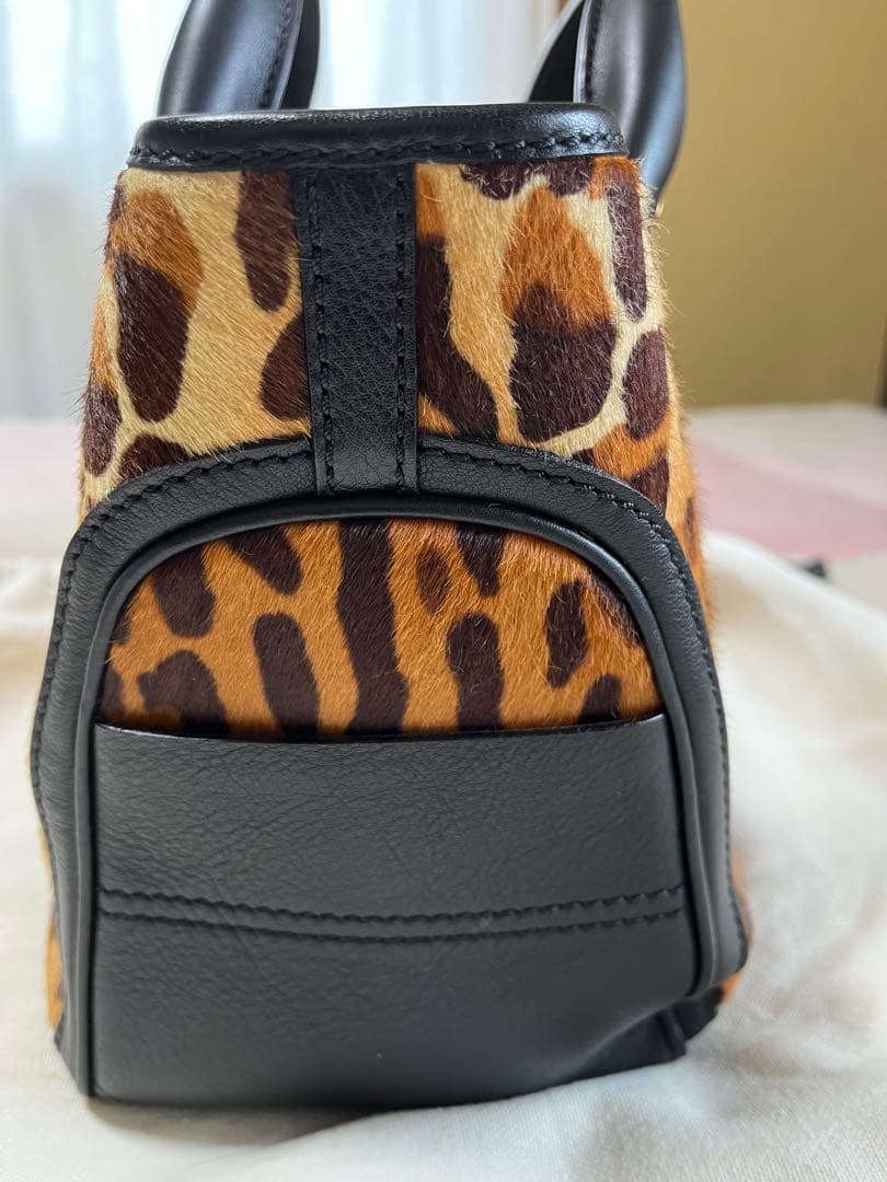 セリーヌCELINE レア希少　ハラコ✖️レザー　トートバッグ ブギー