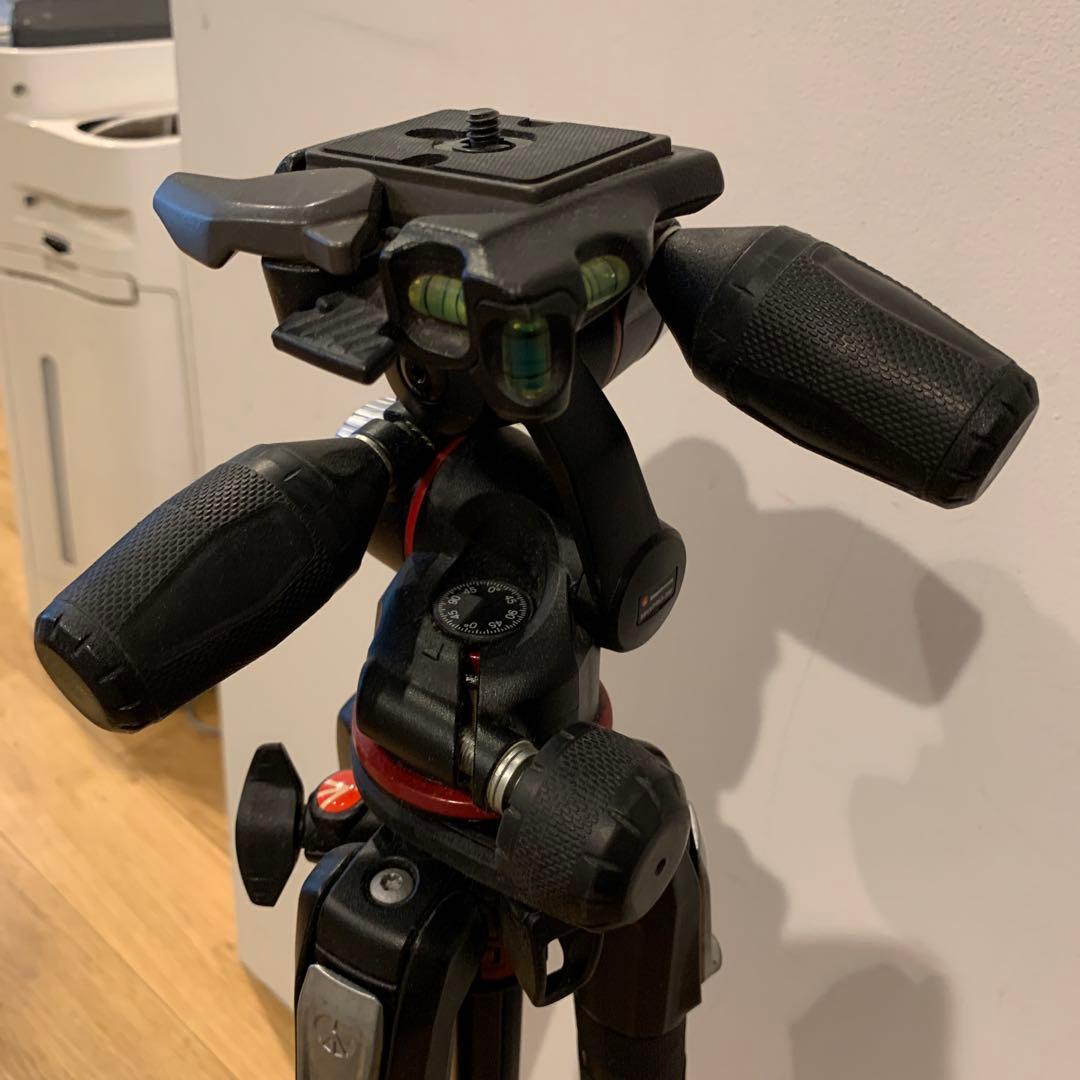 【美品】Manfrotto 190 3段 + XPRO3ウェイ雲台