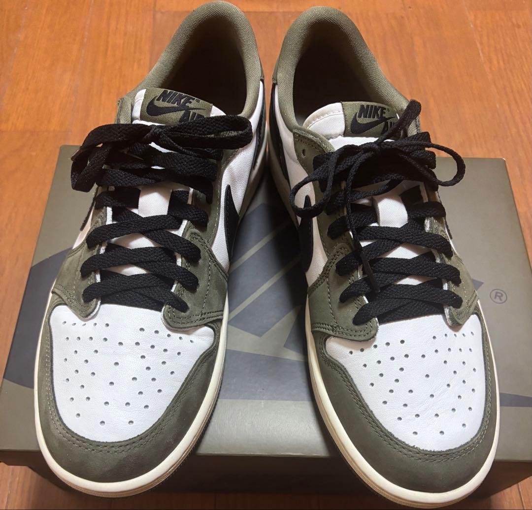 エア ジョーダン 1 レトロ LOW OG オリーブホワイト