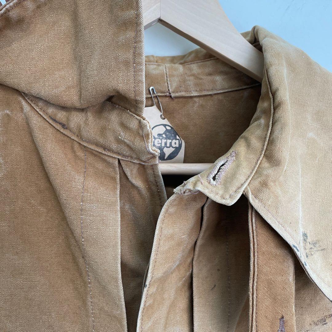 40s 50s ユーロワーク ケープコート メタルボタン ヴィンテージ 古着