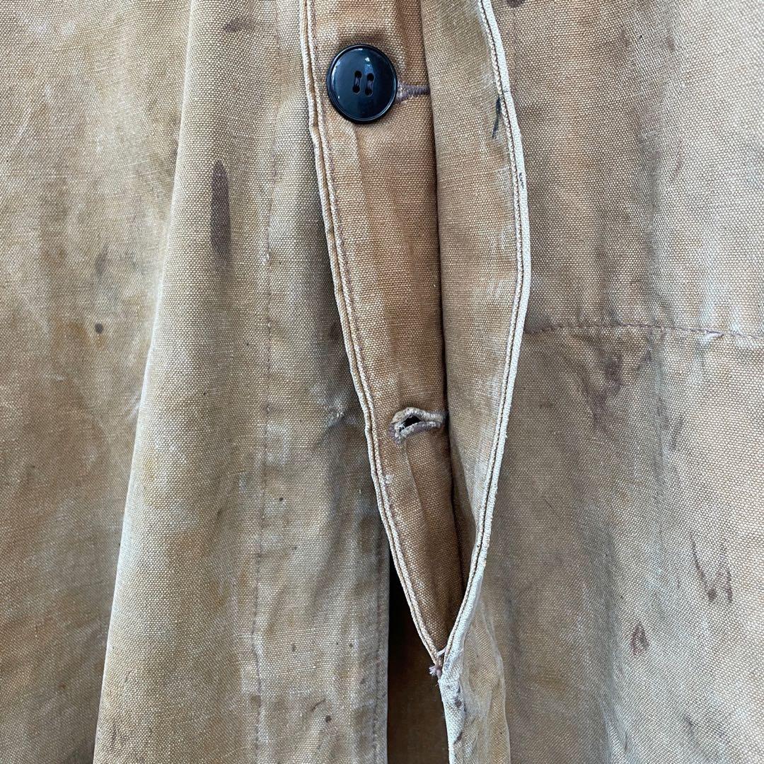 40s 50s ユーロワーク ケープコート メタルボタン ヴィンテージ 古着