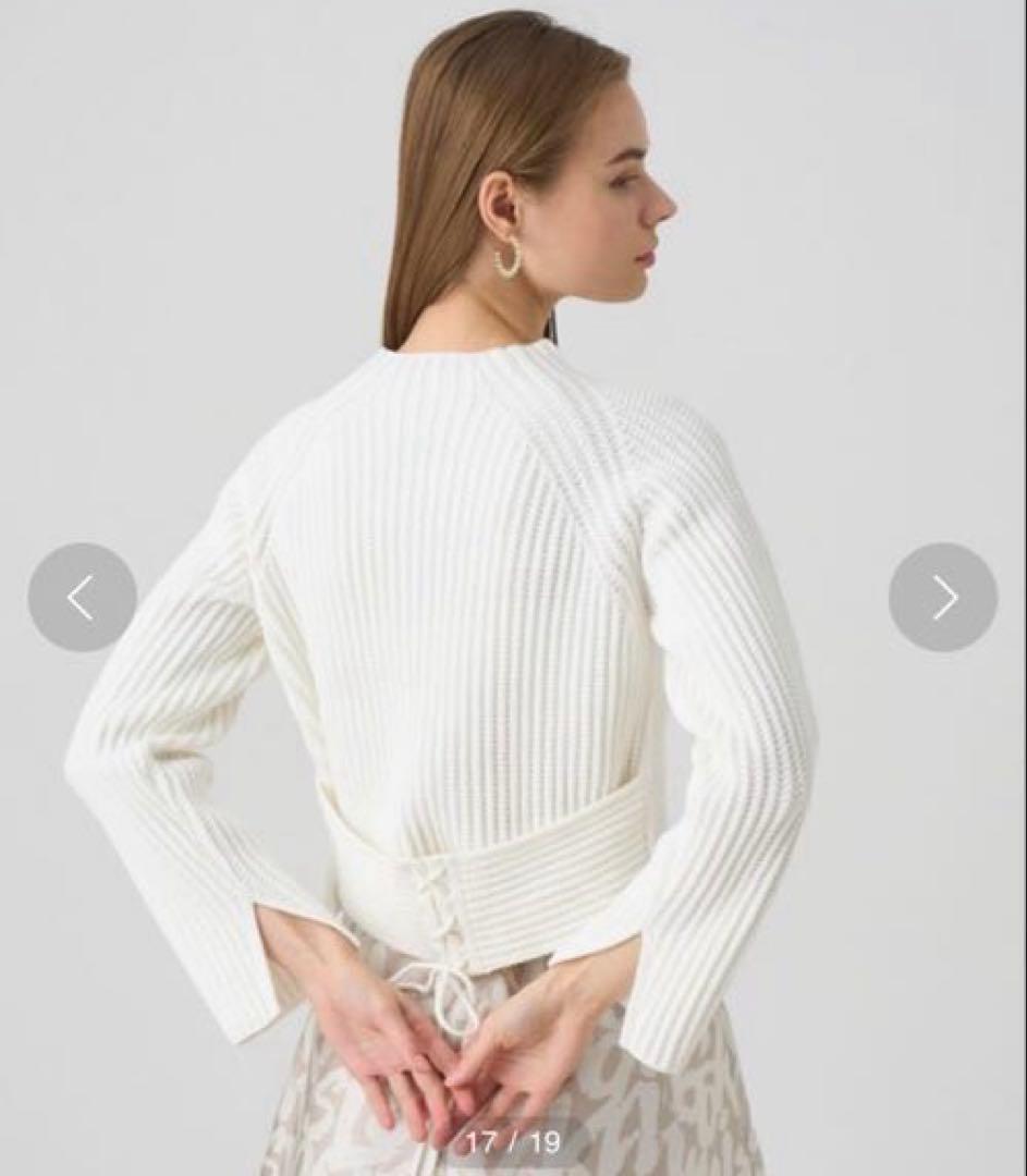 新品☆ ANAYI バックレースアップ プルオーバー/セオリー、23区、ロペ