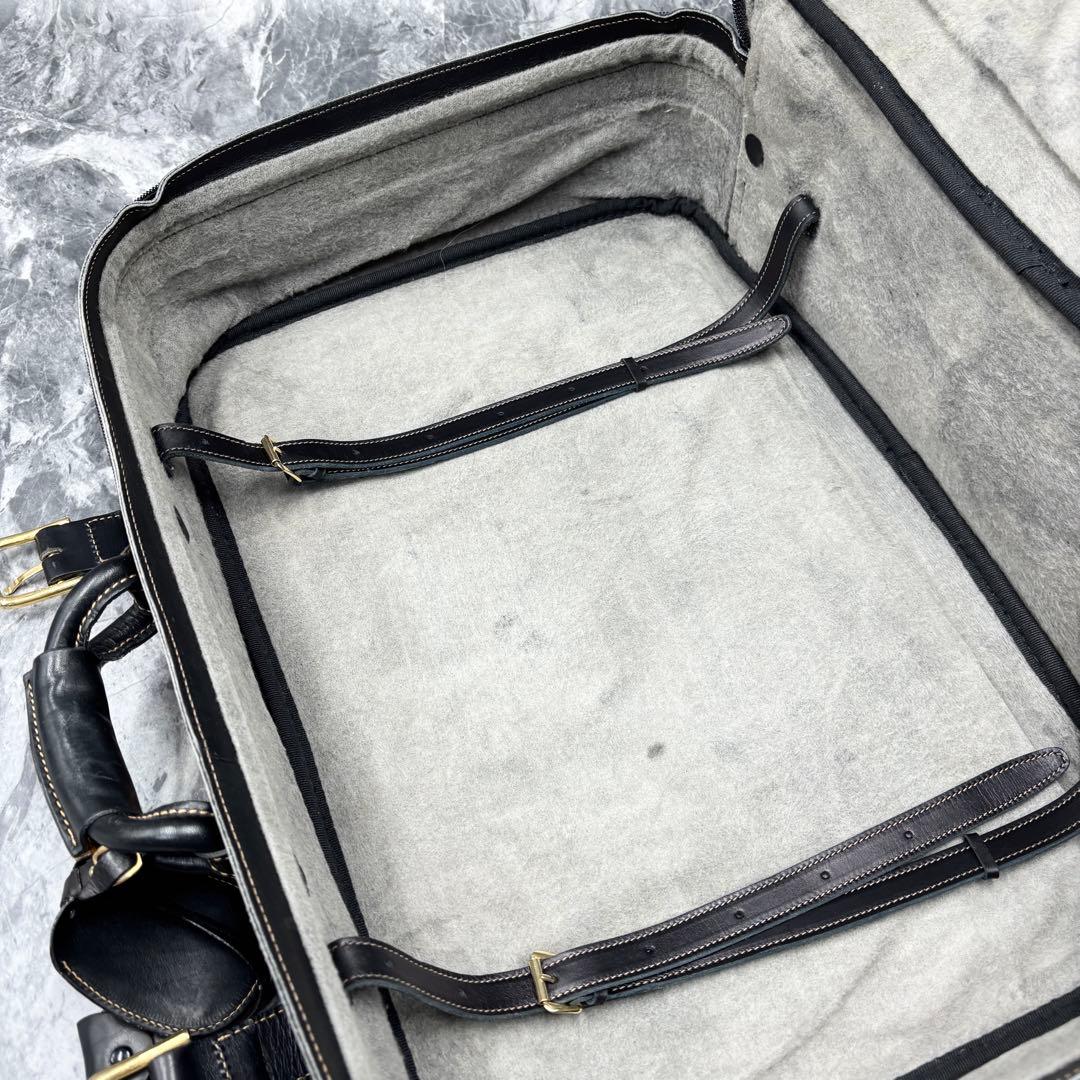 ✨極美品✨GUCCI シェリーライン GG 黒 ブラック ボストンバッグ レザー