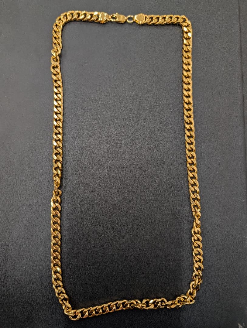 24K ゴールド チェーンネックレス