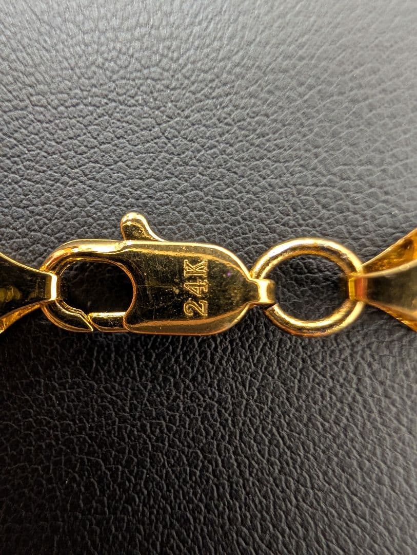 24K ゴールド チェーンネックレス