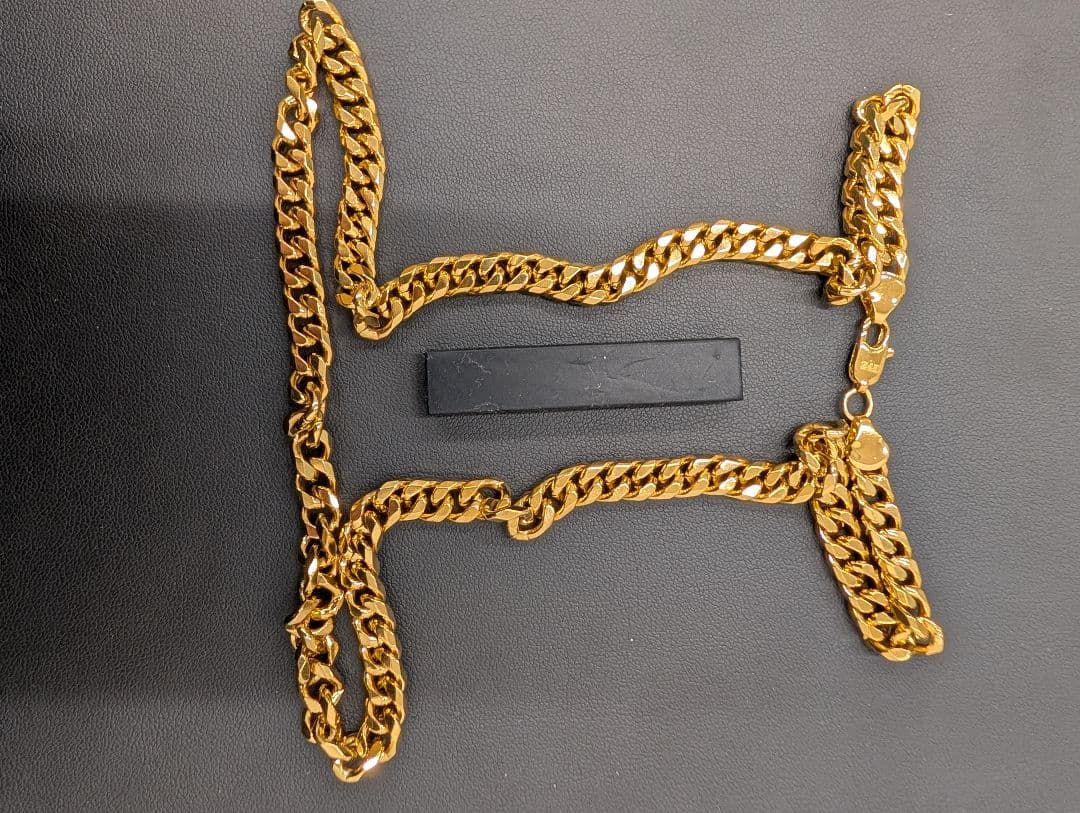 24K ゴールド チェーンネックレス