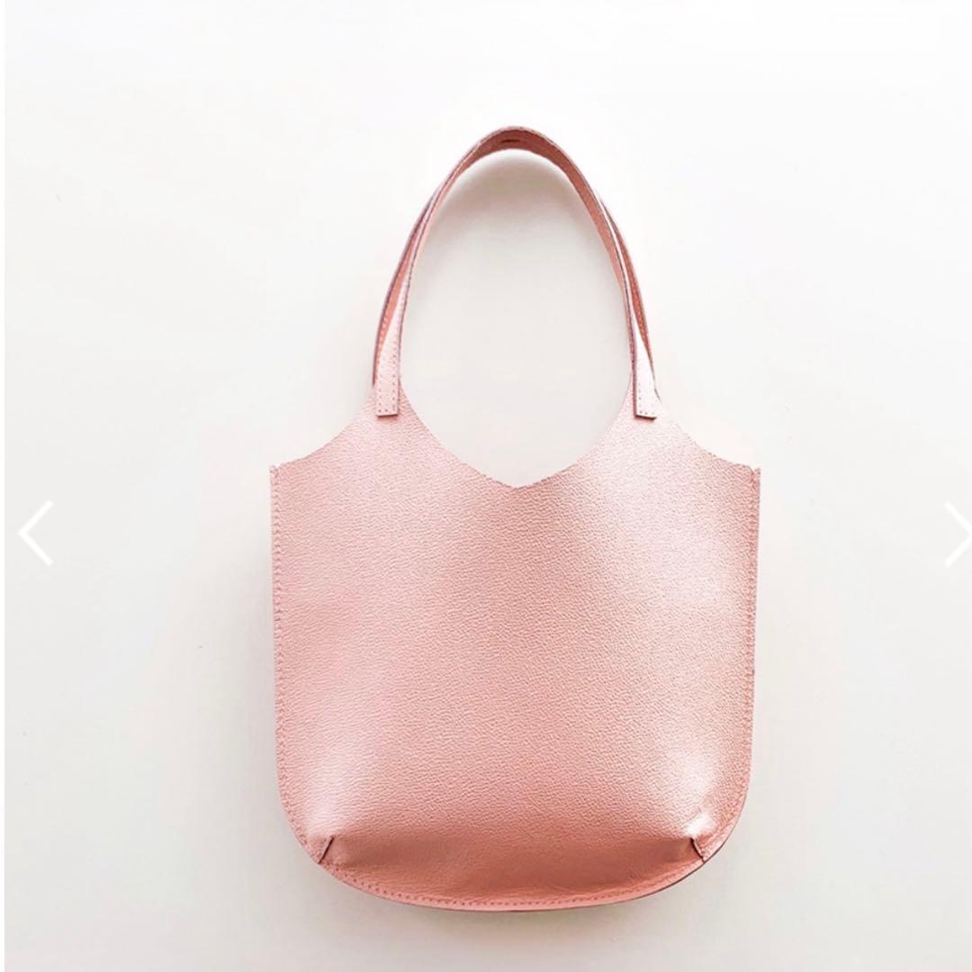 stina×MANOUTILコラボ ruban sac / pink ミニバッグ