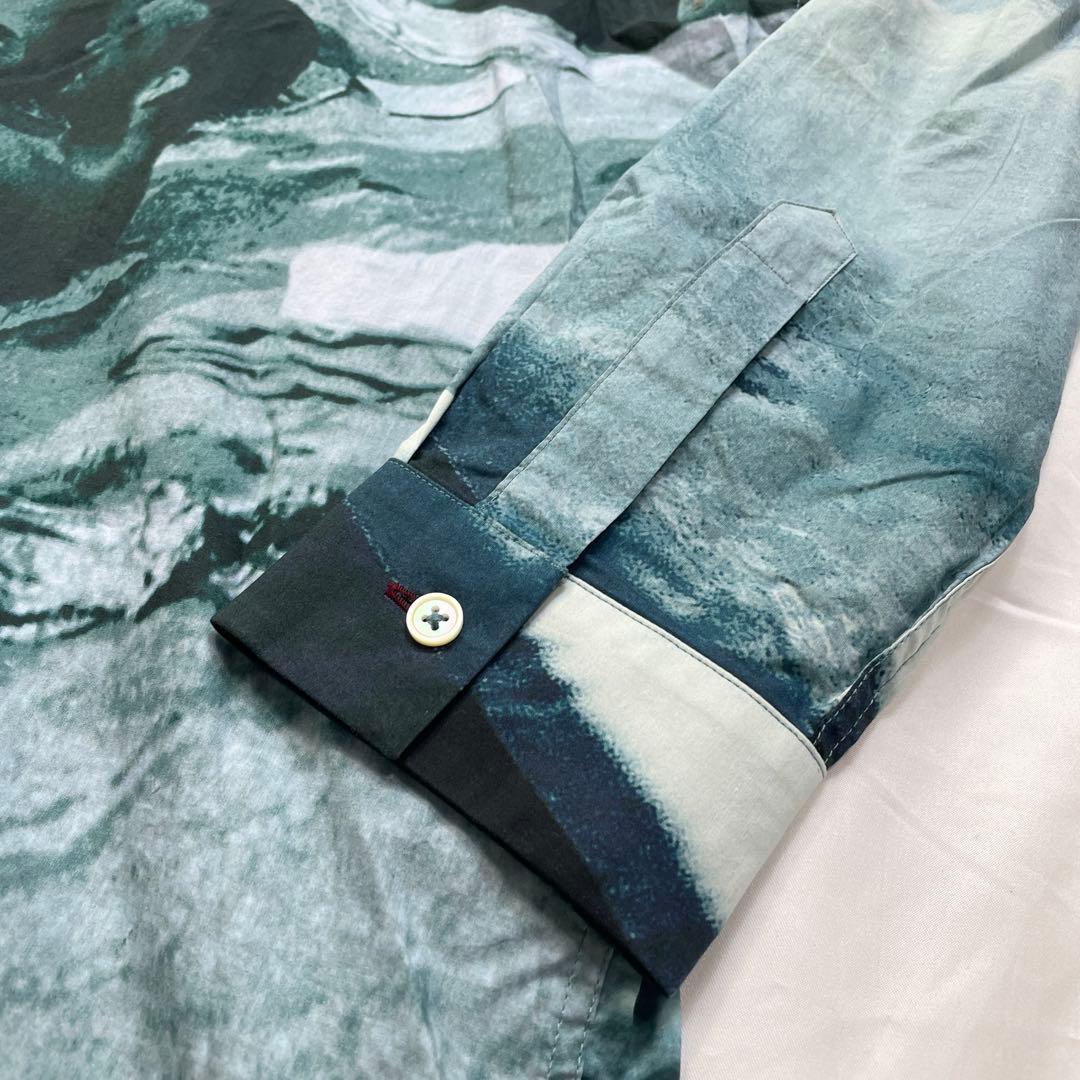ポールスミス フォトグラフィック柄 ビッグシルエット 長袖シャツ L 19SS