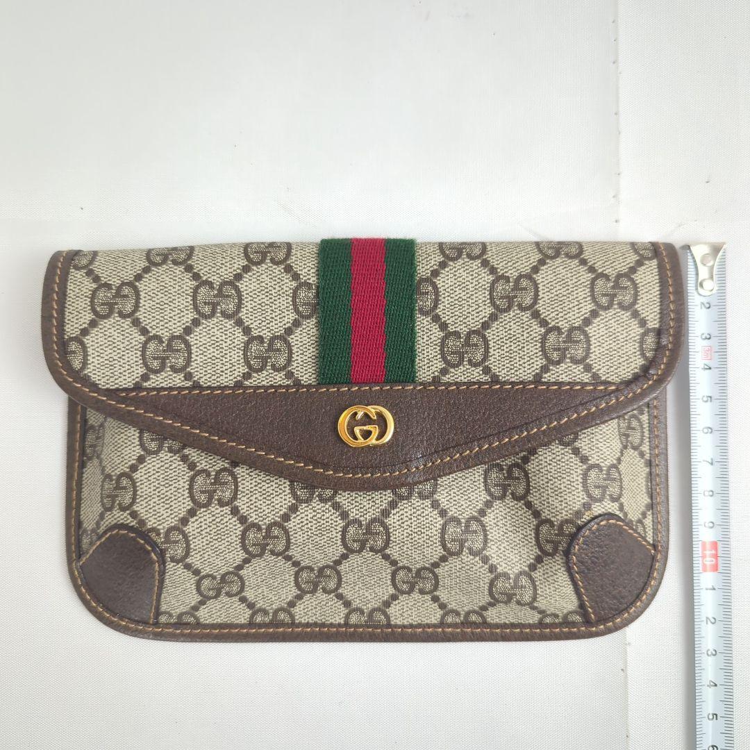 【新品級】GUCCI グッチ シェリーライン GG柄 ポーチ