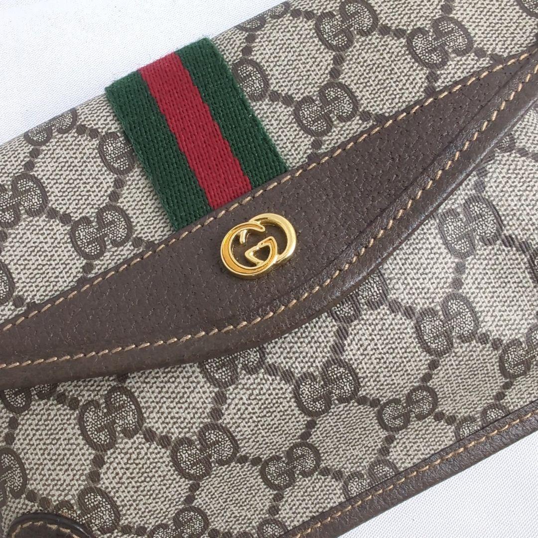 【新品級】GUCCI グッチ シェリーライン GG柄 ポーチ