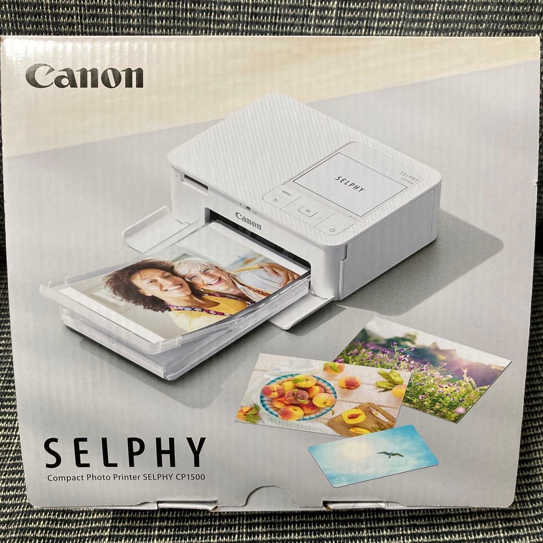 Canon コンパクトフォトプリンター SELPHY CP1500(WH)