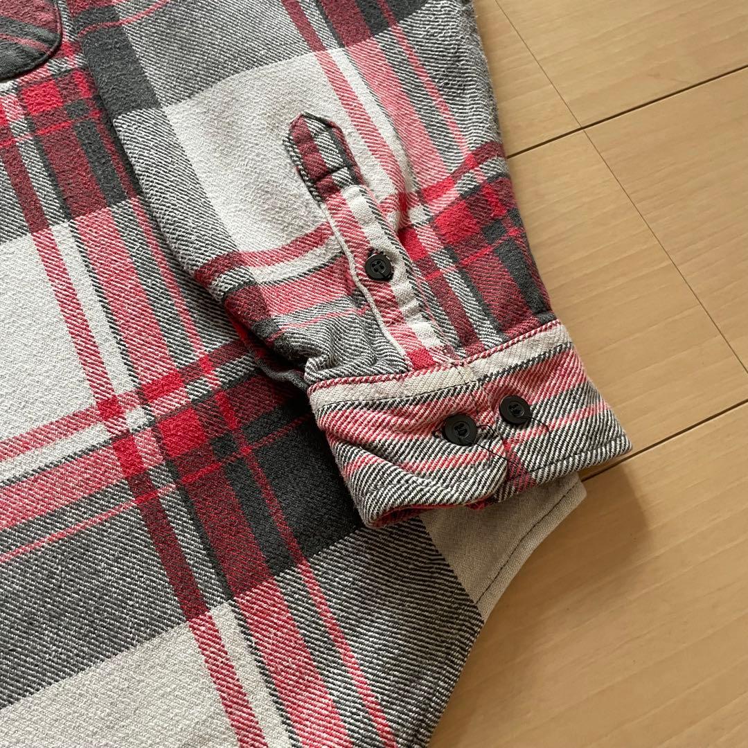 70s 80s FIVE BROTHER ヘビーネルシャツ ブロックチェック