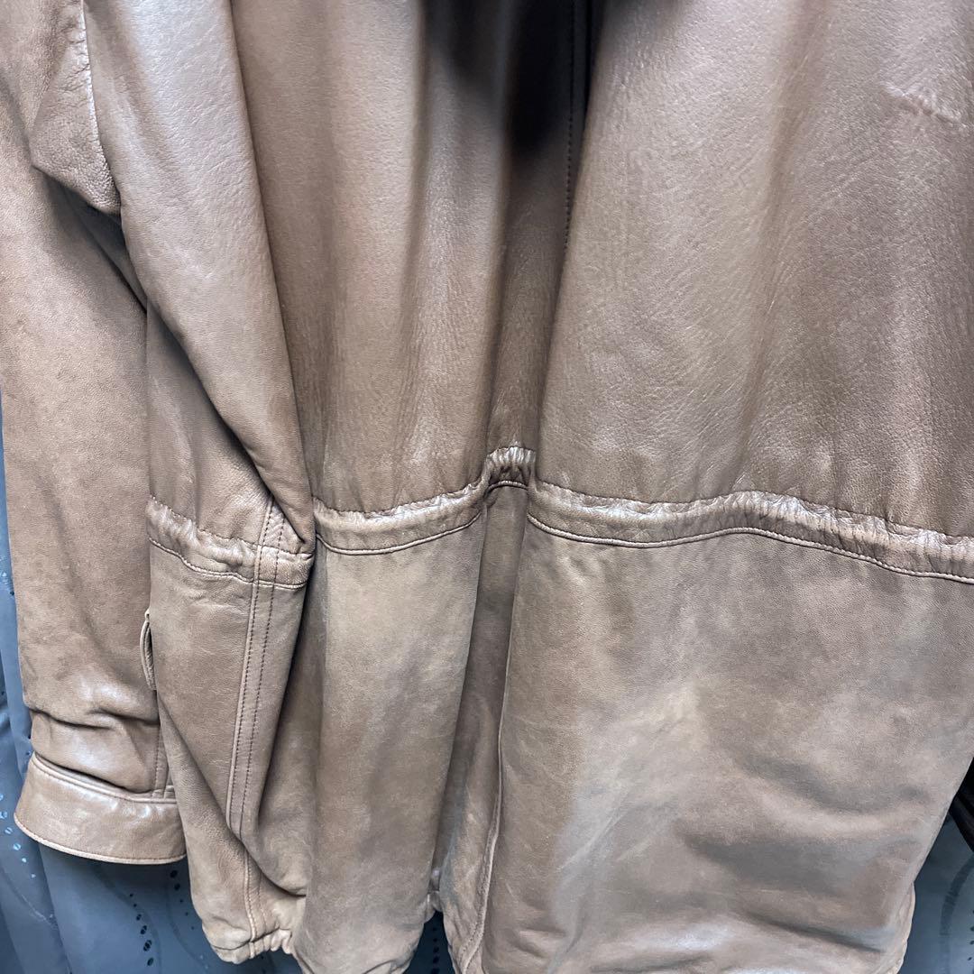 Polo by Ralph Lauren フード付きレザージャケット M