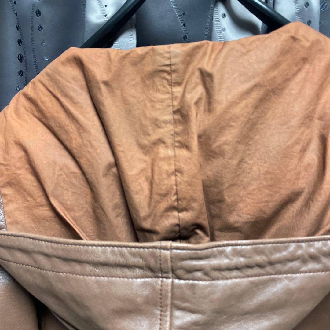 Polo by Ralph Lauren フード付きレザージャケット M