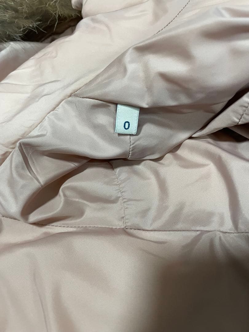 【美品】モンクレール CLION ダウン リアルファー ピンク タグ有り