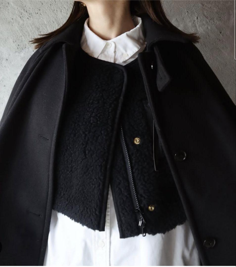 epa エパ　リバーシブルショートベスト　ブラック