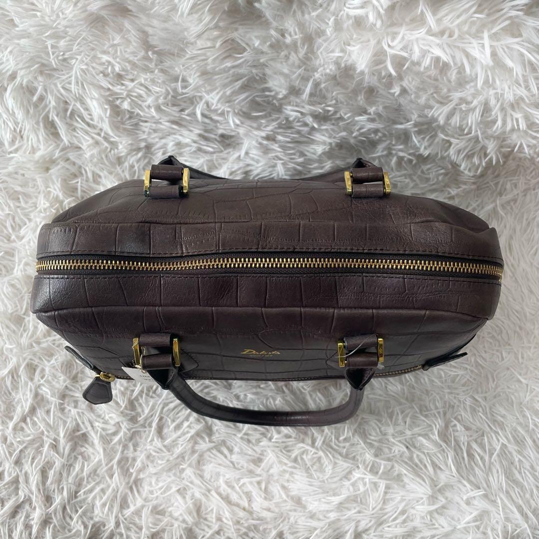 Dakota ボストンバッグ　レザー　ブラウン　A4入ります。