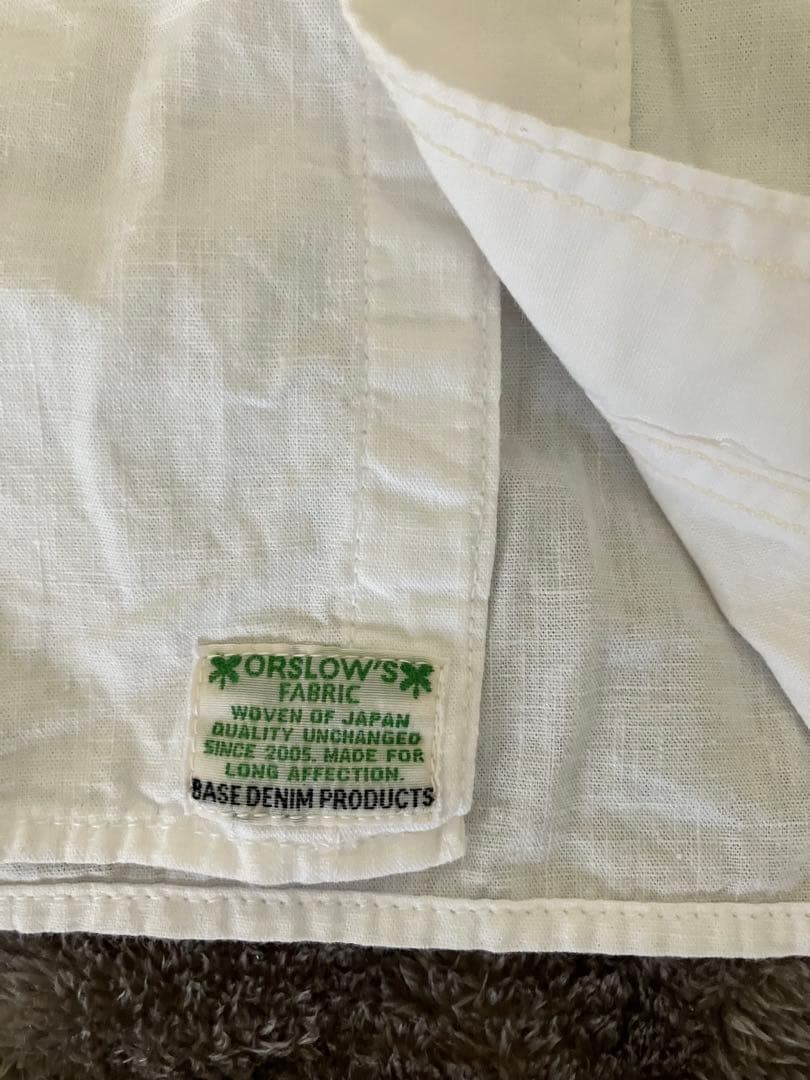 orslow ホワイト シャンブレーワークシャツ サイズ3