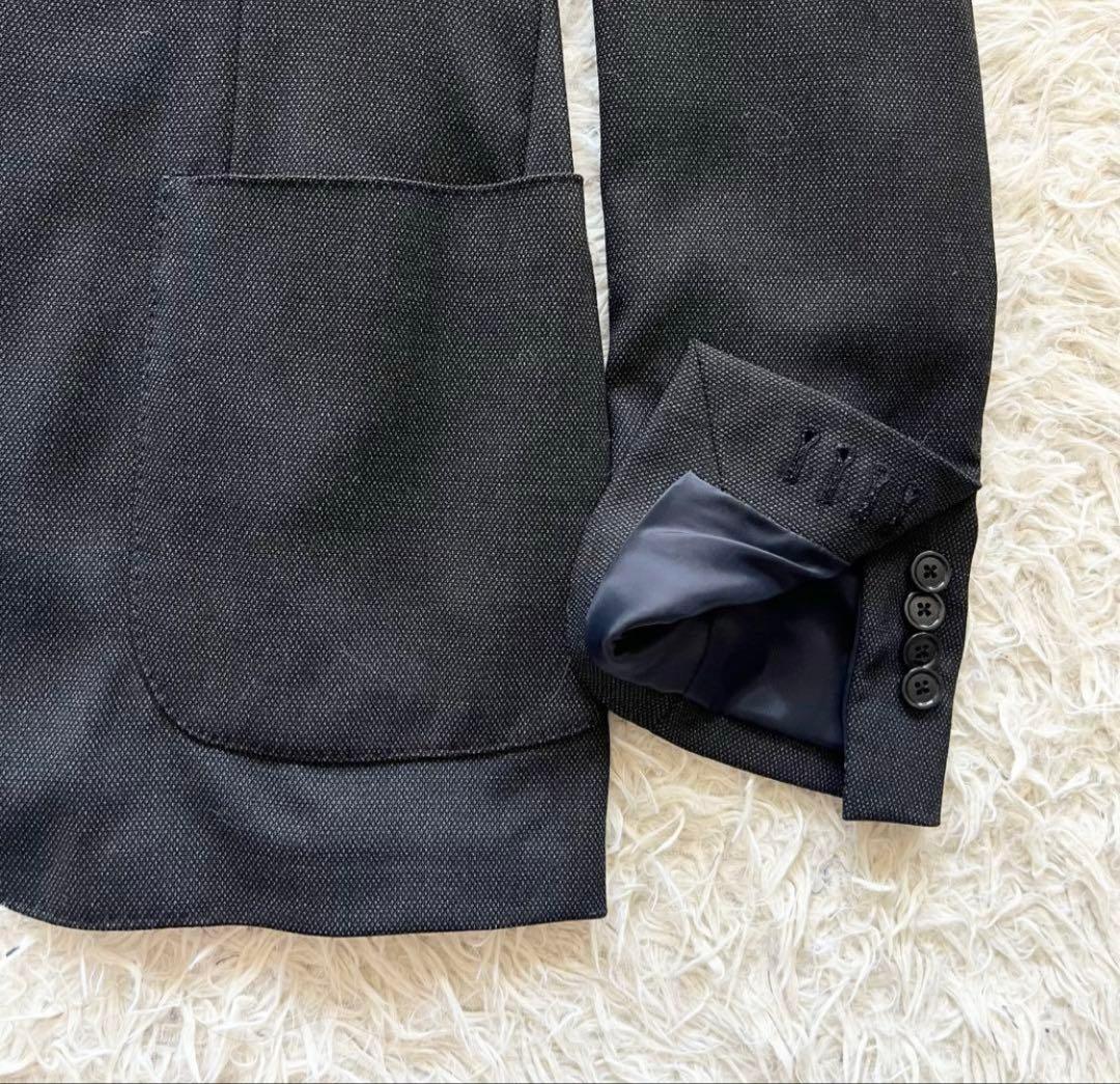 Y*h様 <美品> LARDINI easy wear バーズアイ グレー ジャ