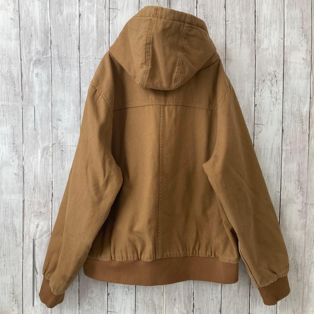 DICKIESディッキーズ　ダックアクティブワークジャケットLブラウン　US古着