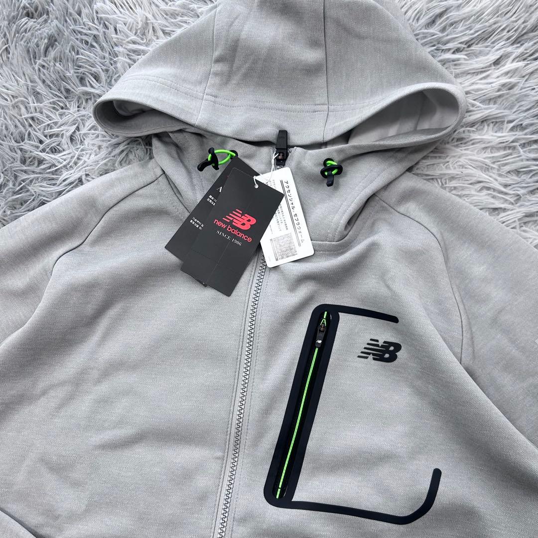 新品　ニューバランスゴルフ　パーカー　裏起毛　ジャケット　グレー　サイズ5