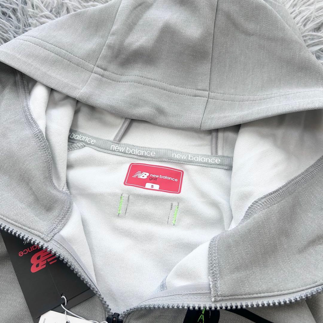 新品　ニューバランスゴルフ　パーカー　裏起毛　ジャケット　グレー　サイズ5