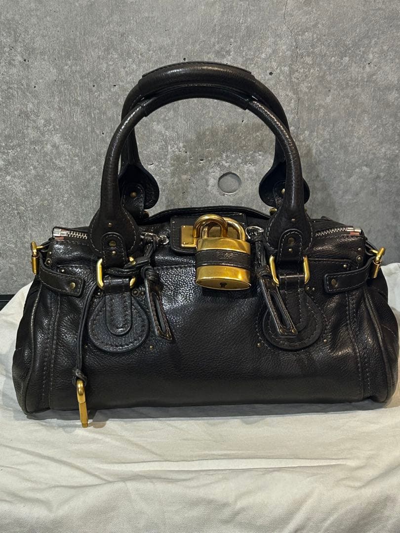 クロエ　パディントン　ハンドバッグ 金具 鍵付き