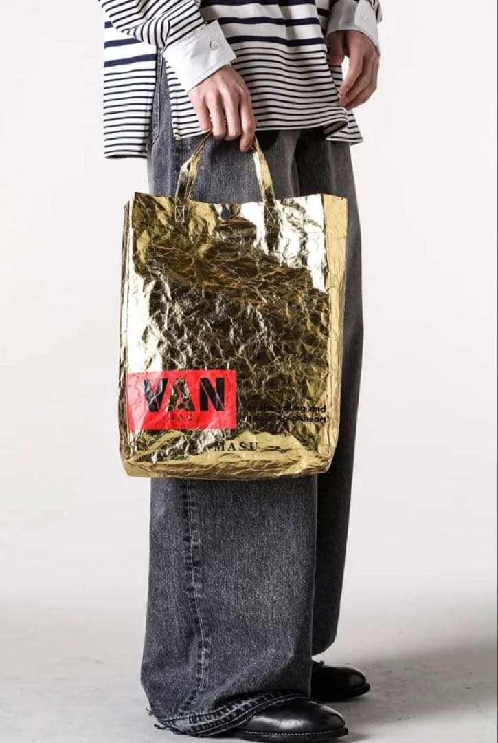 タグ付未使用MASU X VAN JAC Shopping Bag （Gold）