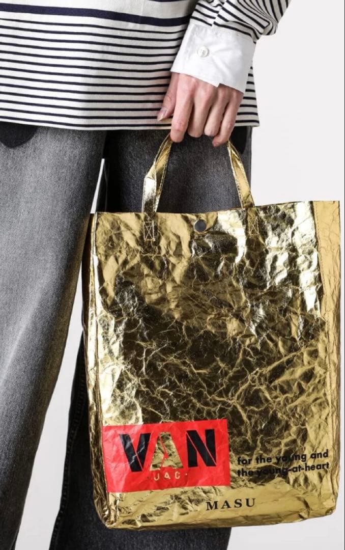 タグ付未使用MASU X VAN JAC Shopping Bag （Gold）
