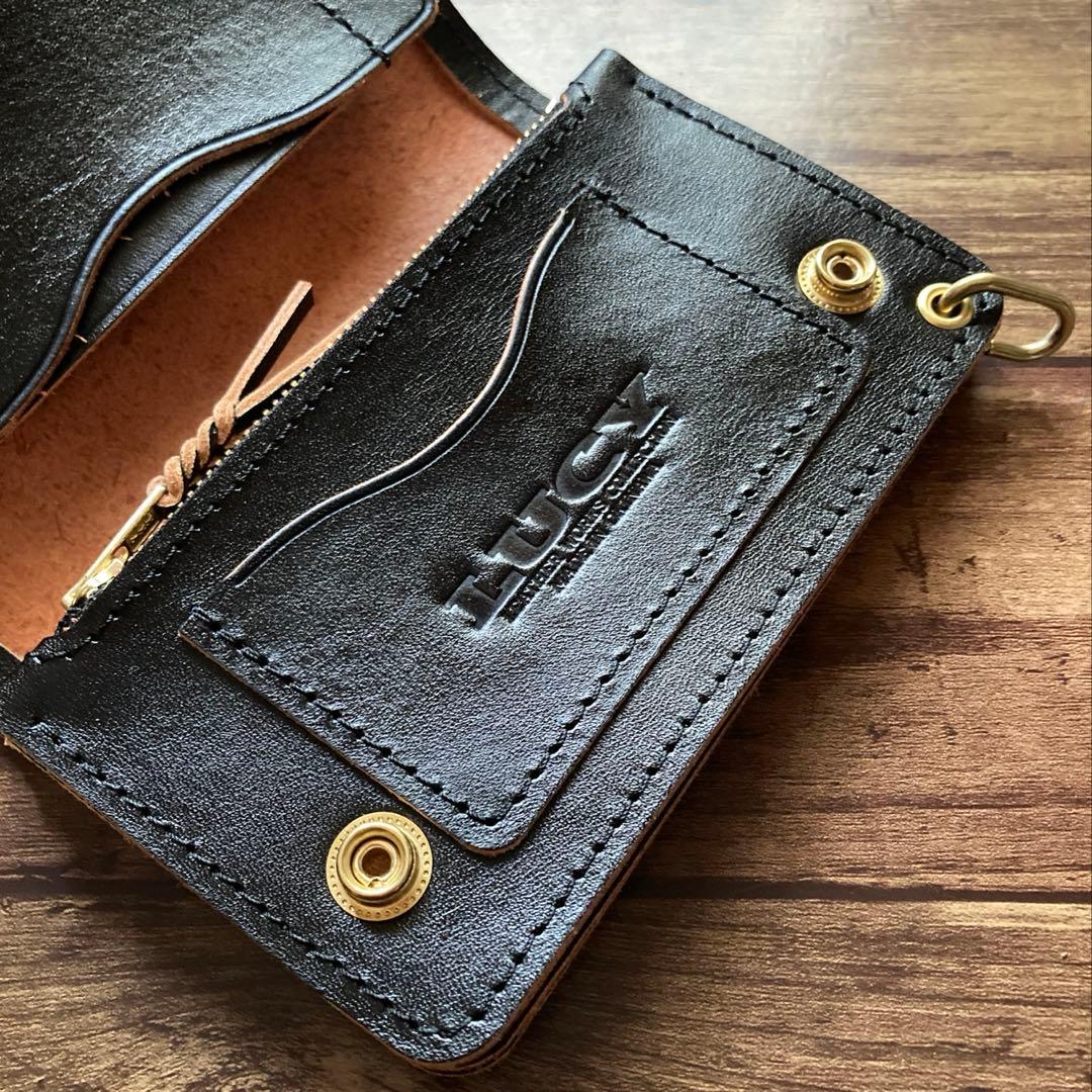 【天然水】ホースバット ミドルトラッカーウォレット【お札を折らずに収納】