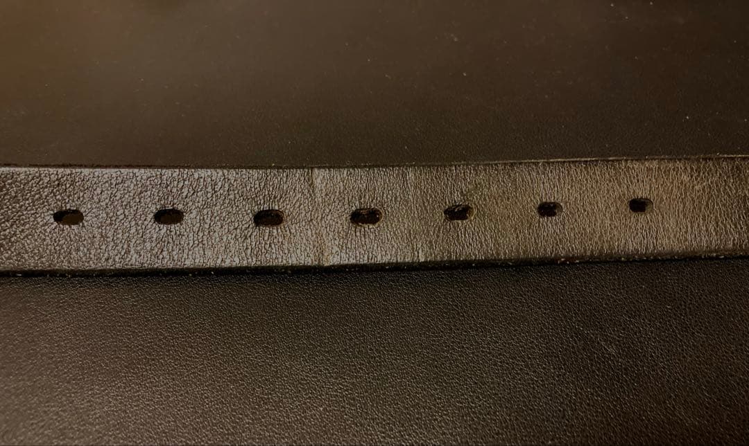 Kazuyuki Kumagai Attachment レザーナローベルト 黒