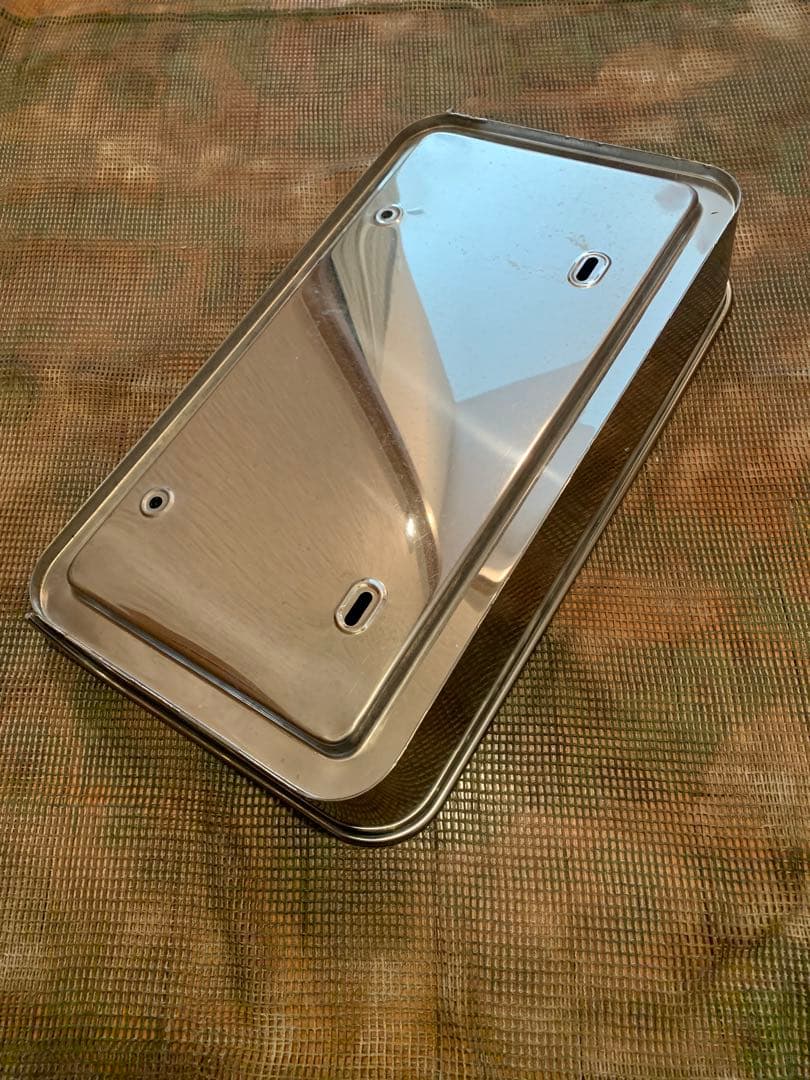 ◼️大型トラック ステンレス ナンバー枠 ウロコ バイザー