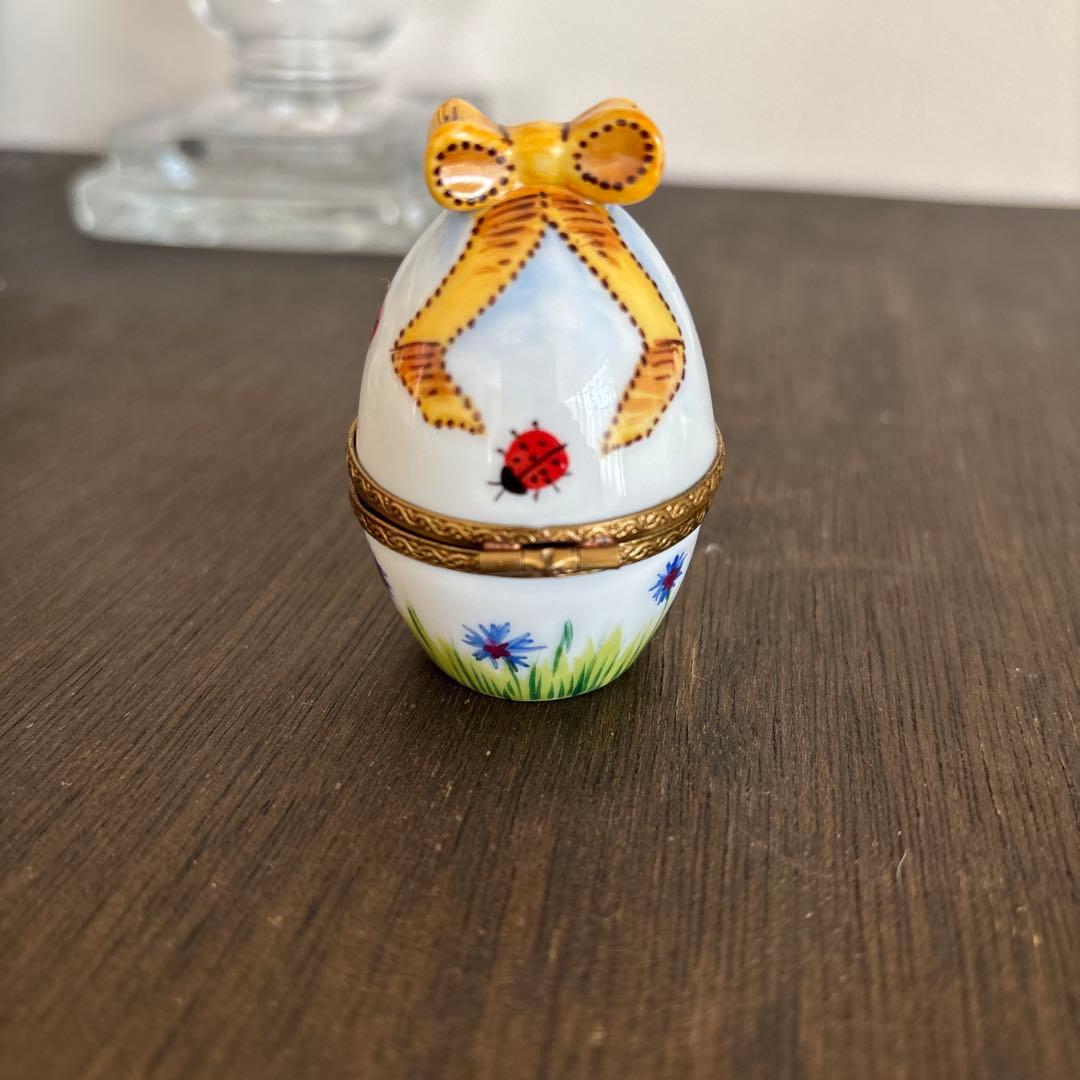 リモージュボックスPeint main小物入ピルケースLimogesエッグヒヨコ