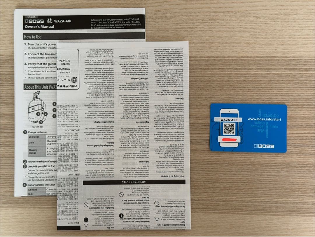 BOSS WAZA-AIR ワイヤレス ヘッドホンギターアンプ