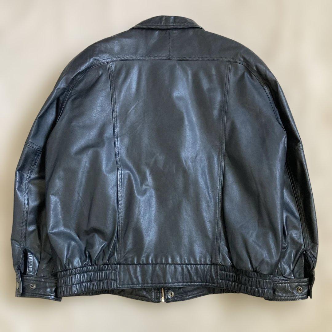VINTAGE ヴィンテージ 牛革 ショート ボンバー レザージャケット 短丈