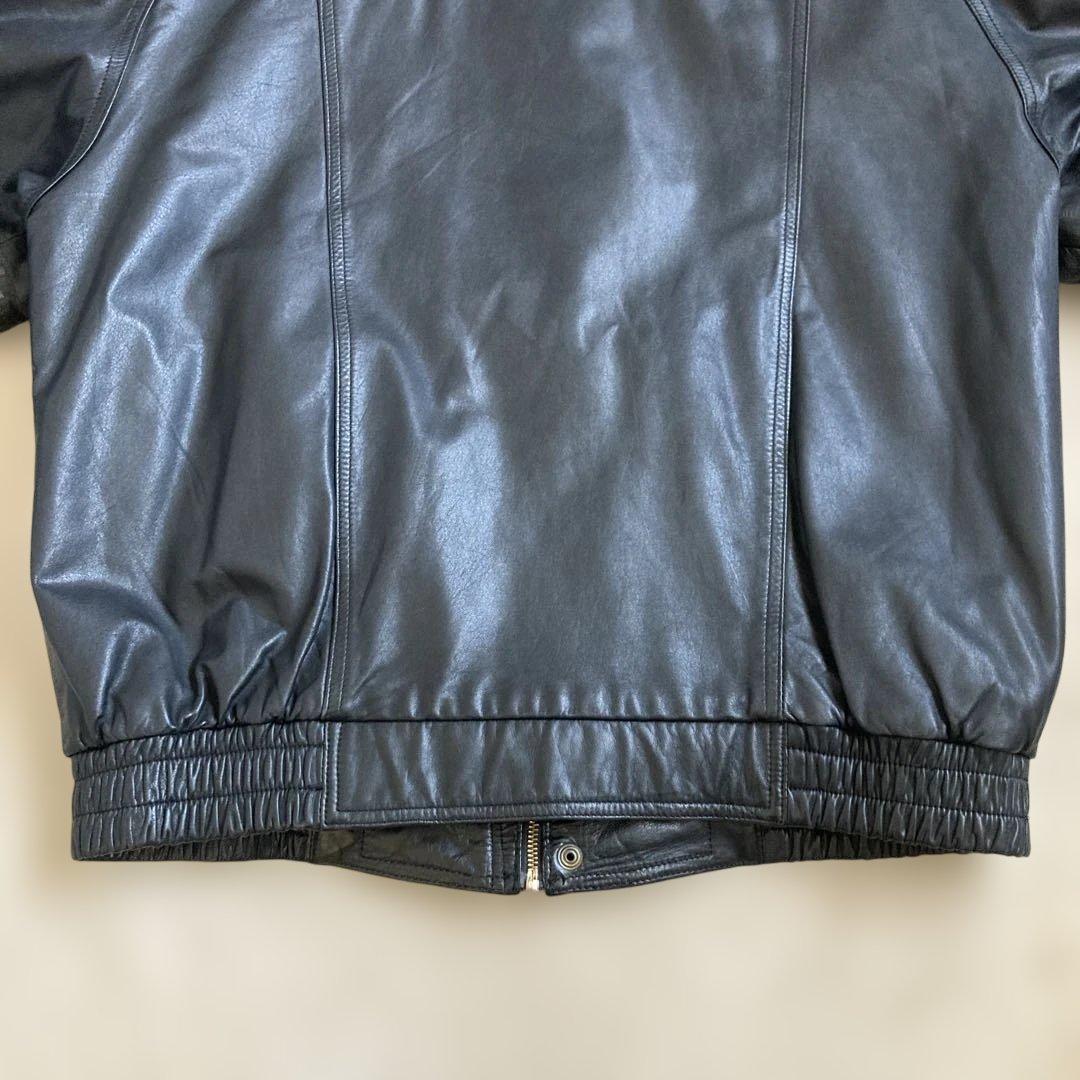 VINTAGE ヴィンテージ 牛革 ショート ボンバー レザージャケット 短丈