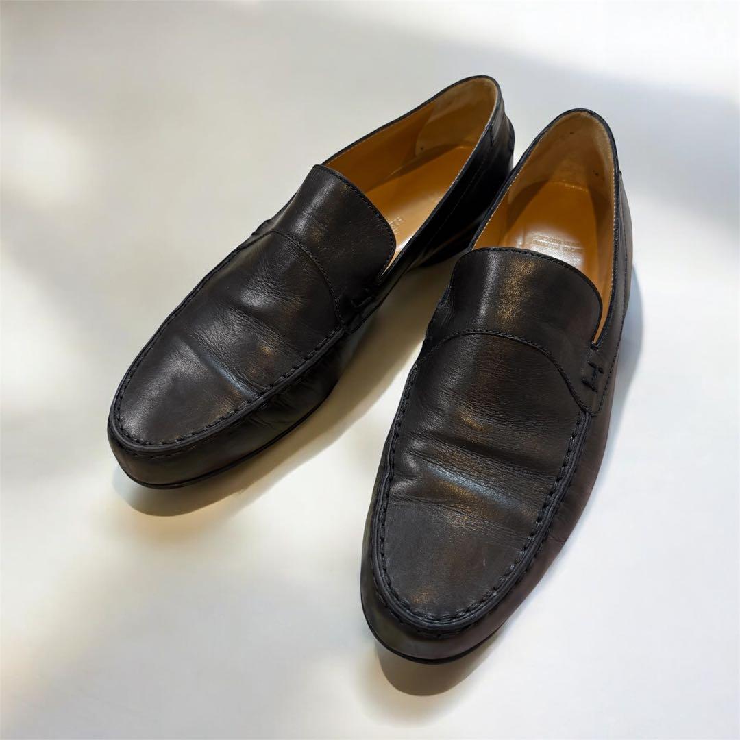 HERMES ローファー レザー スリッポン 38