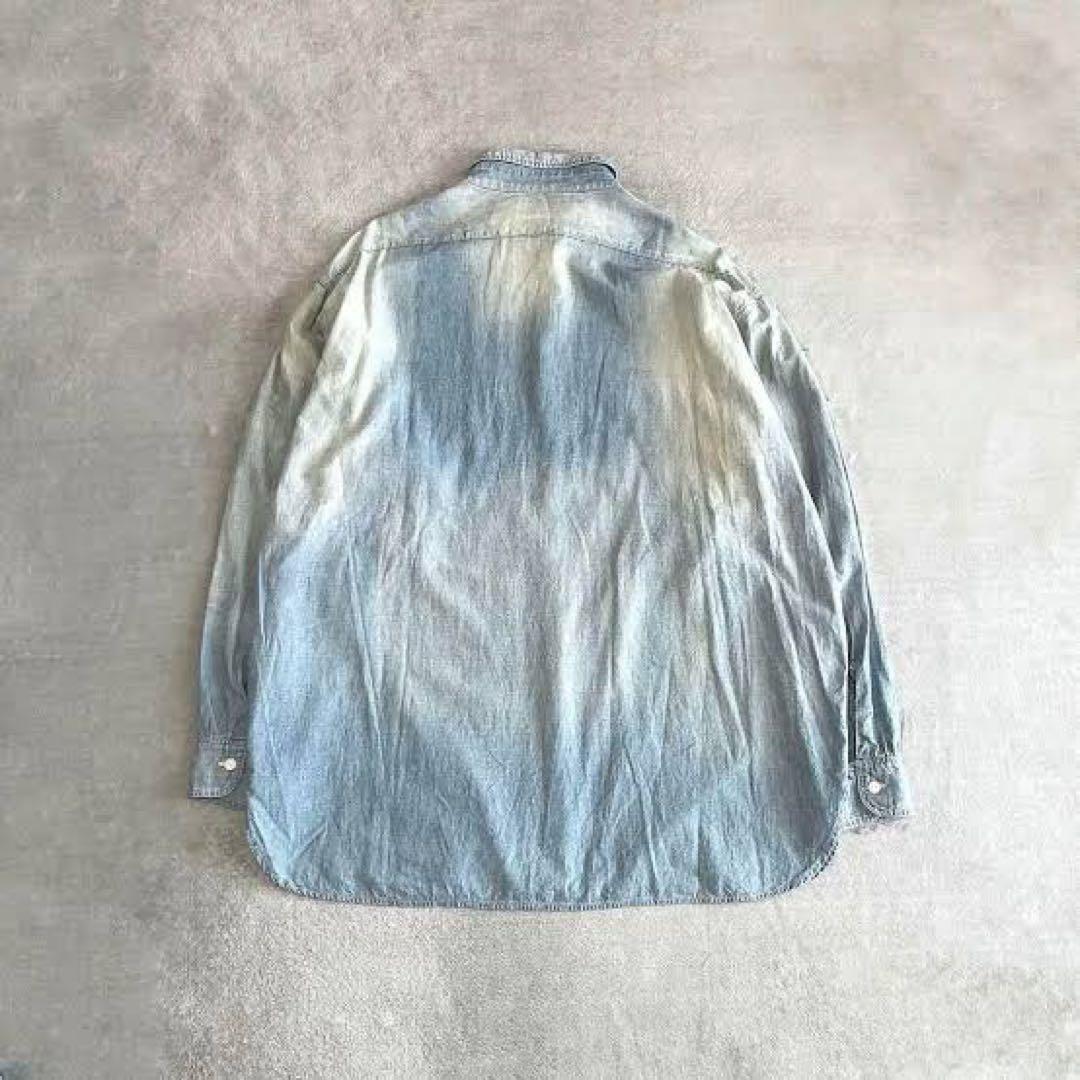 BOWWOW シャンブレーシャツ ヴィンテージ加工 XL デニムシャツ