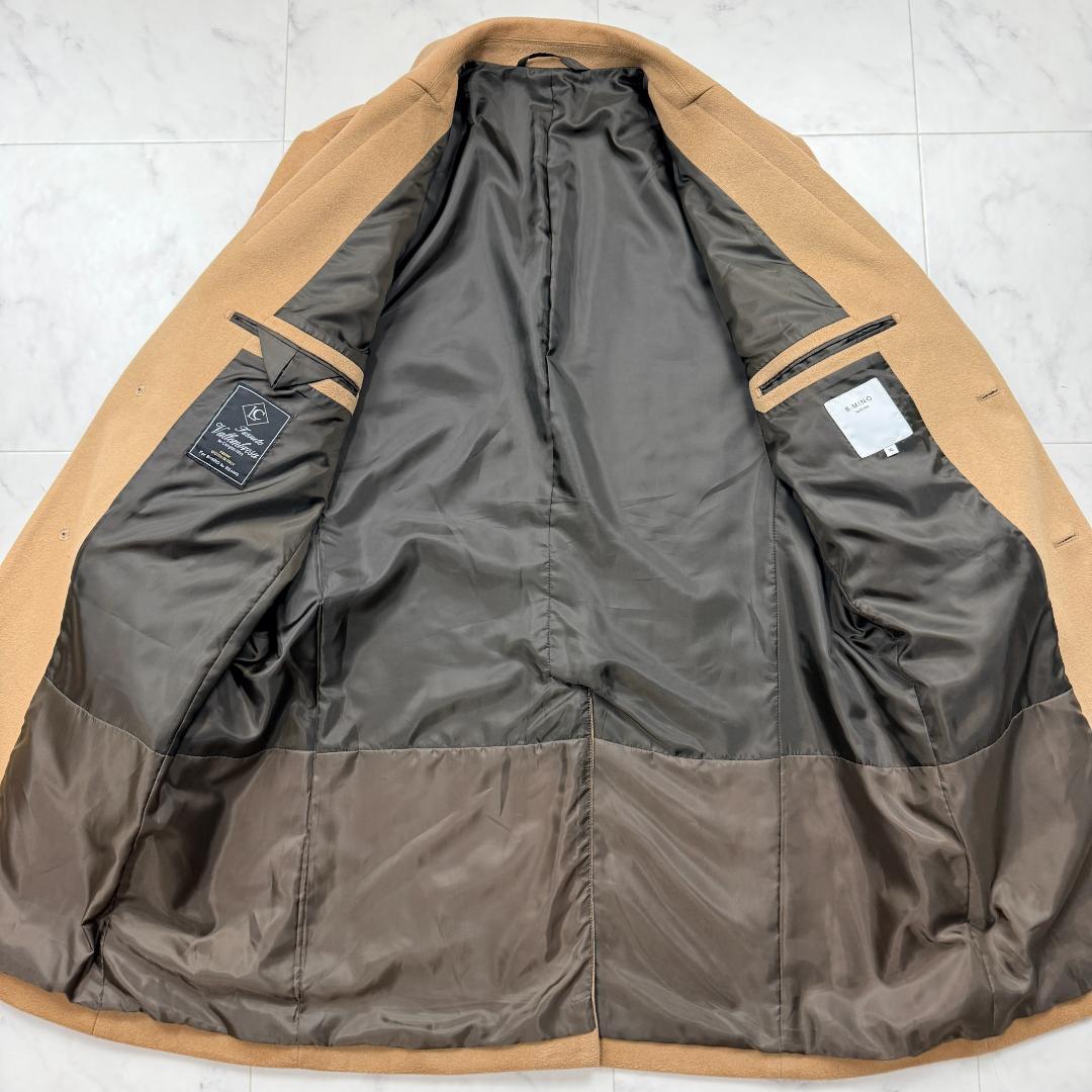 超希少 未使用 XL ビームス　チェスターコート　カシミヤ　キャメル　ビジネス