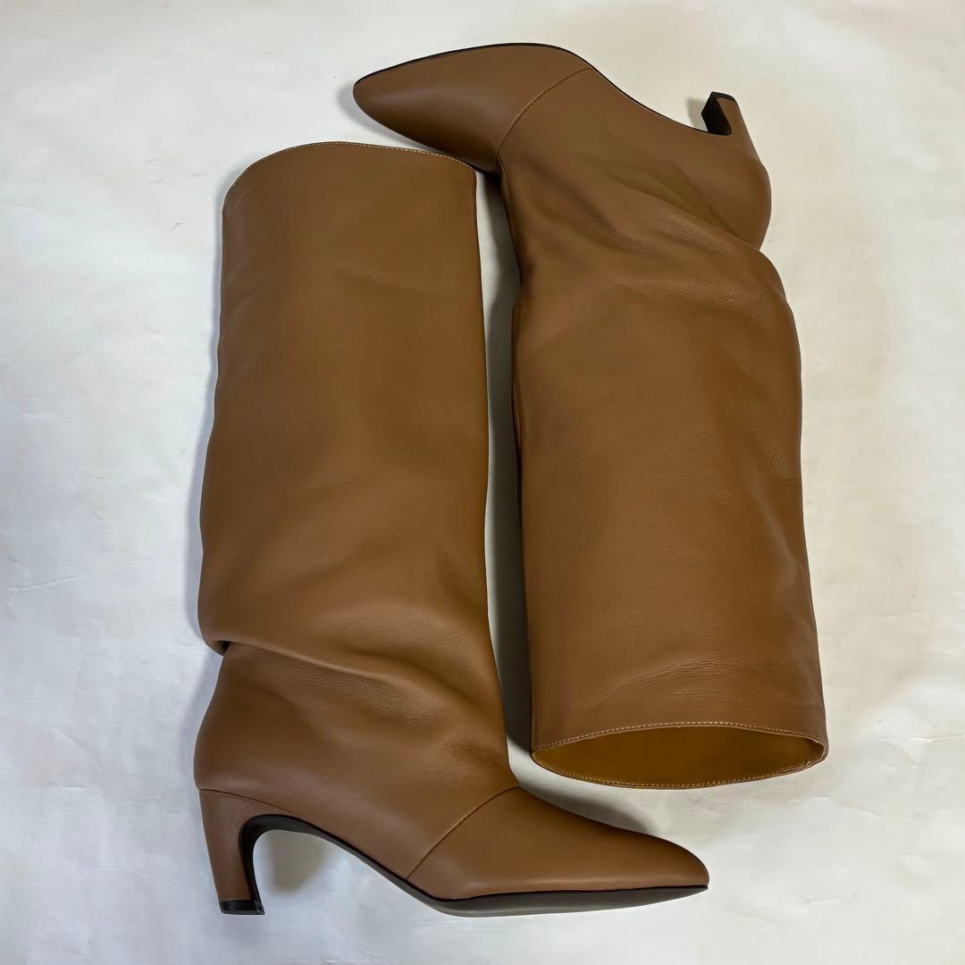 SLOBE IENA スローブイエナ　本革　ロングブーツ　ブラウン　23.5㎝