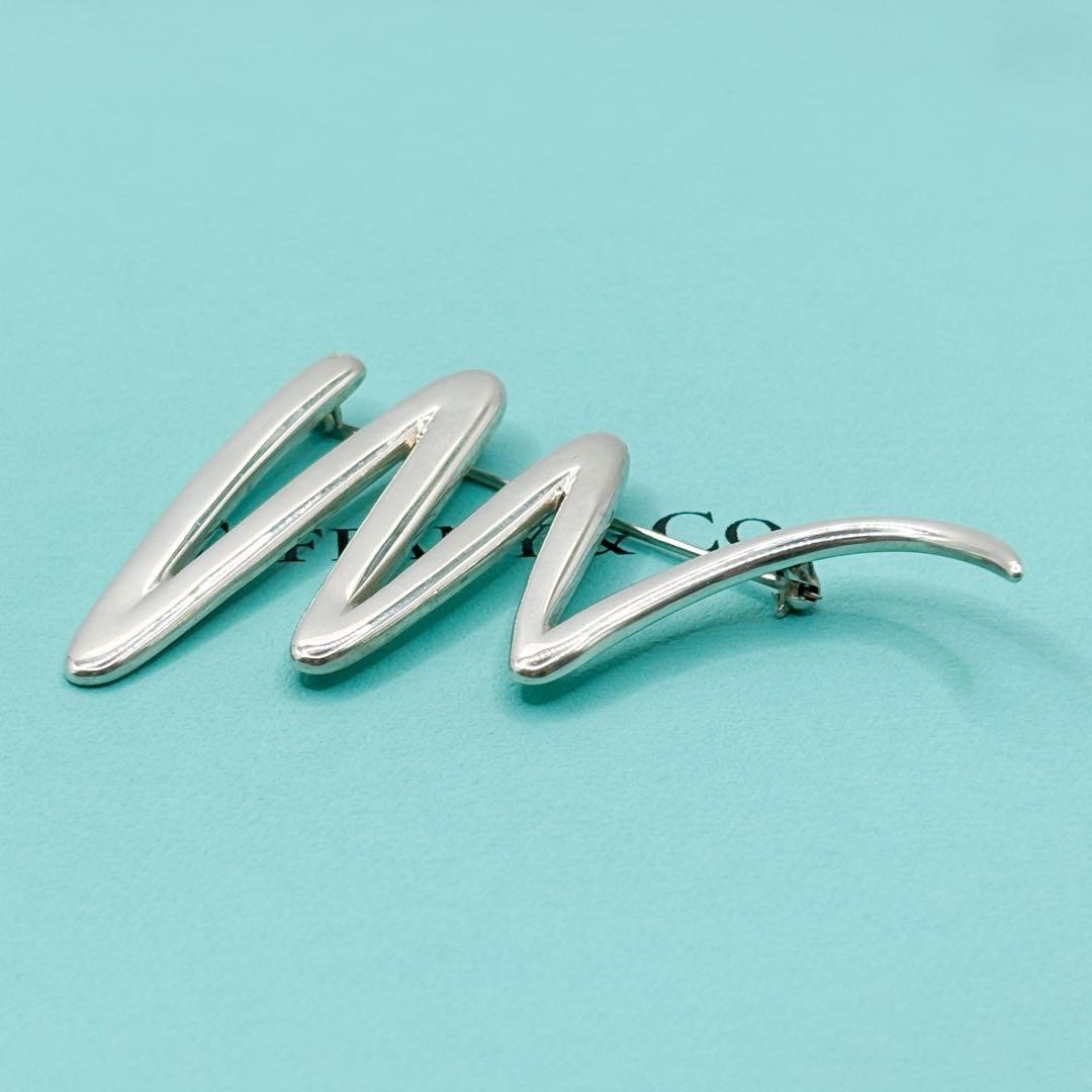 美品 稀少 ラージサイズ★ ティファニー スクリブル ブローチ SV925