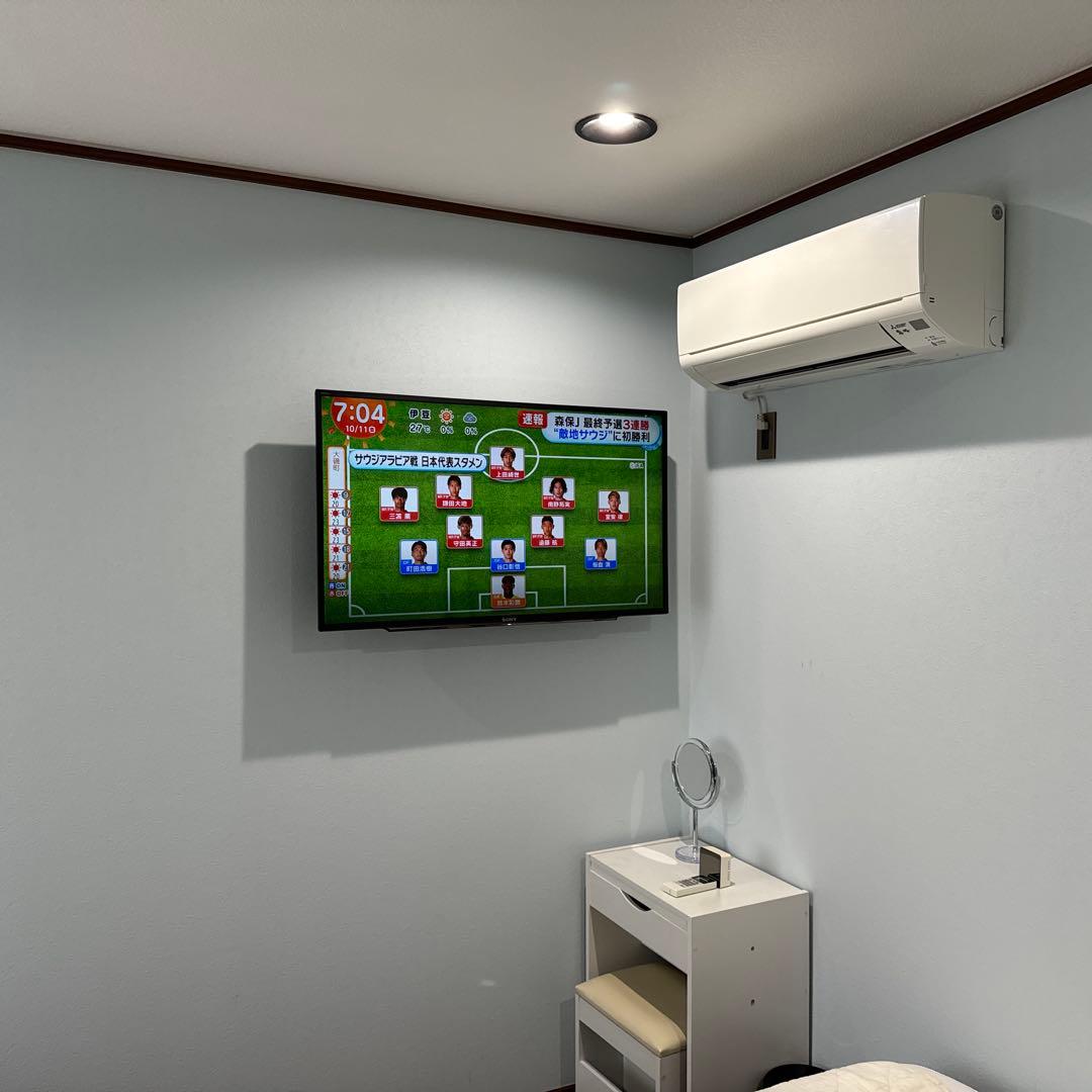 ソニー 43V型液晶テレビフルハイビジョンKJ-43W730E 壁掛け設置のみ