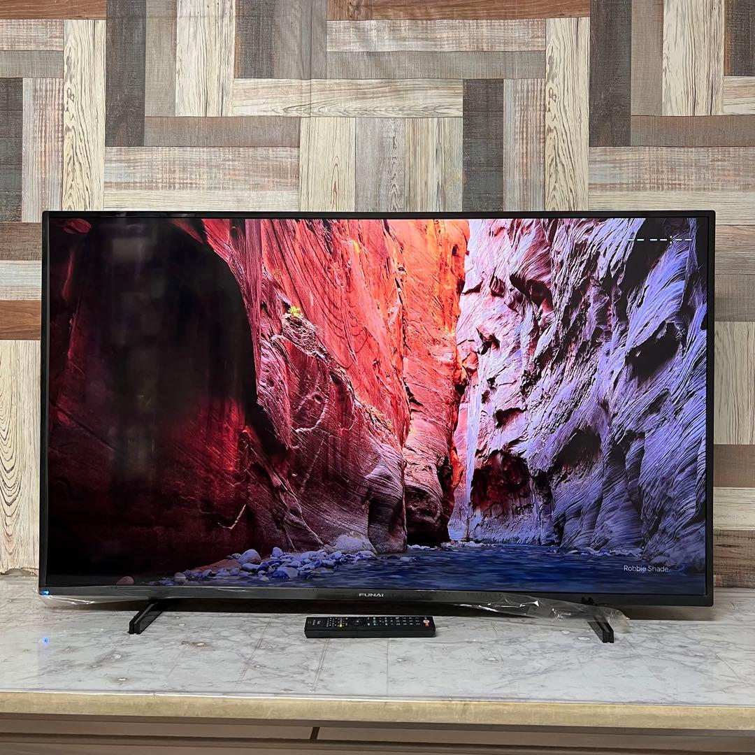 リクエスト価格全国送料込フナイ50V型液晶4Kチューナー内蔵、見ながら録画HDD