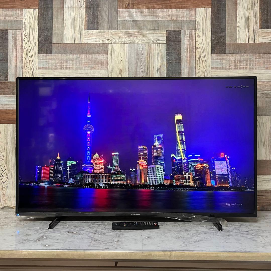 リクエスト価格全国送料込フナイ50V型液晶4Kチューナー内蔵、見ながら録画HDD