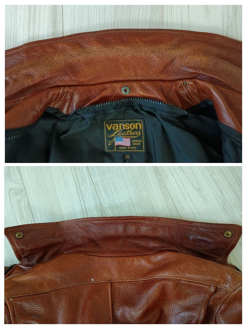 VANSON シングルライダースジャケット