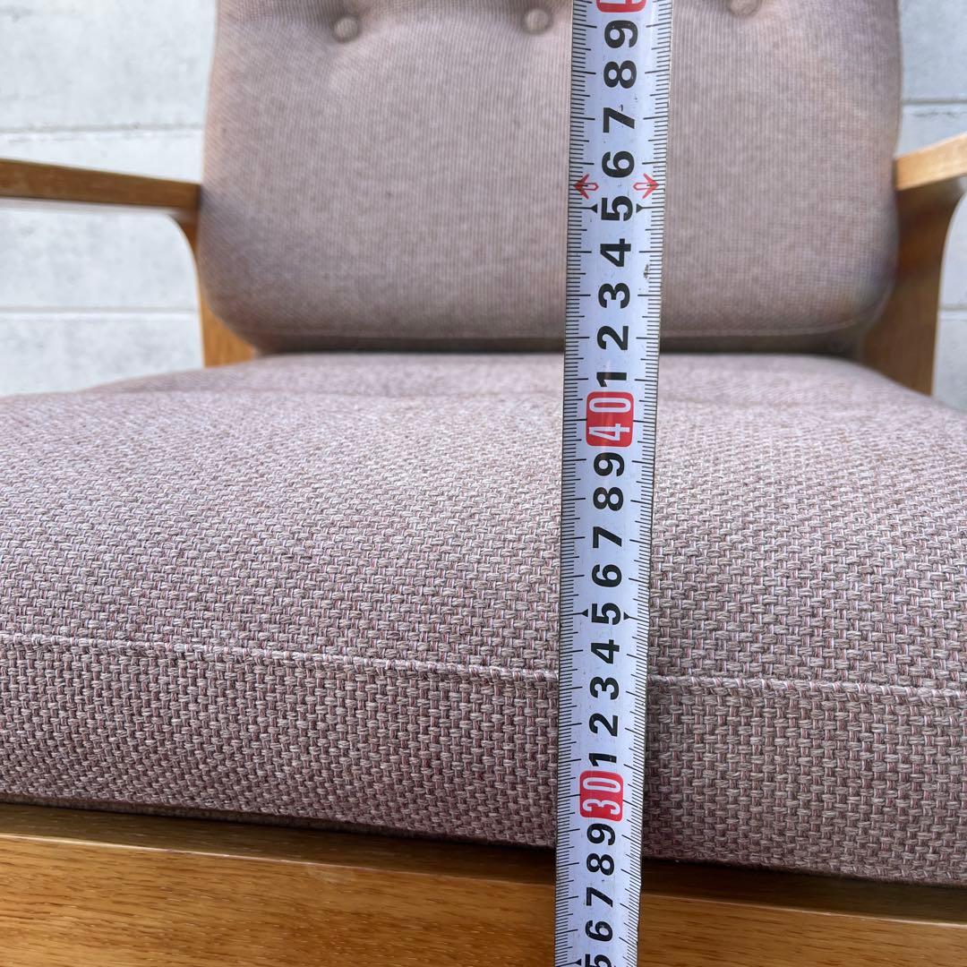 天童木工 Tendo◾️肘掛けアーム付き シングルソファ 1Pソファ 木製家具