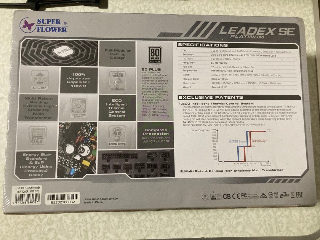 新品 SuperFlower LEADEX PLATINUM SE1200W