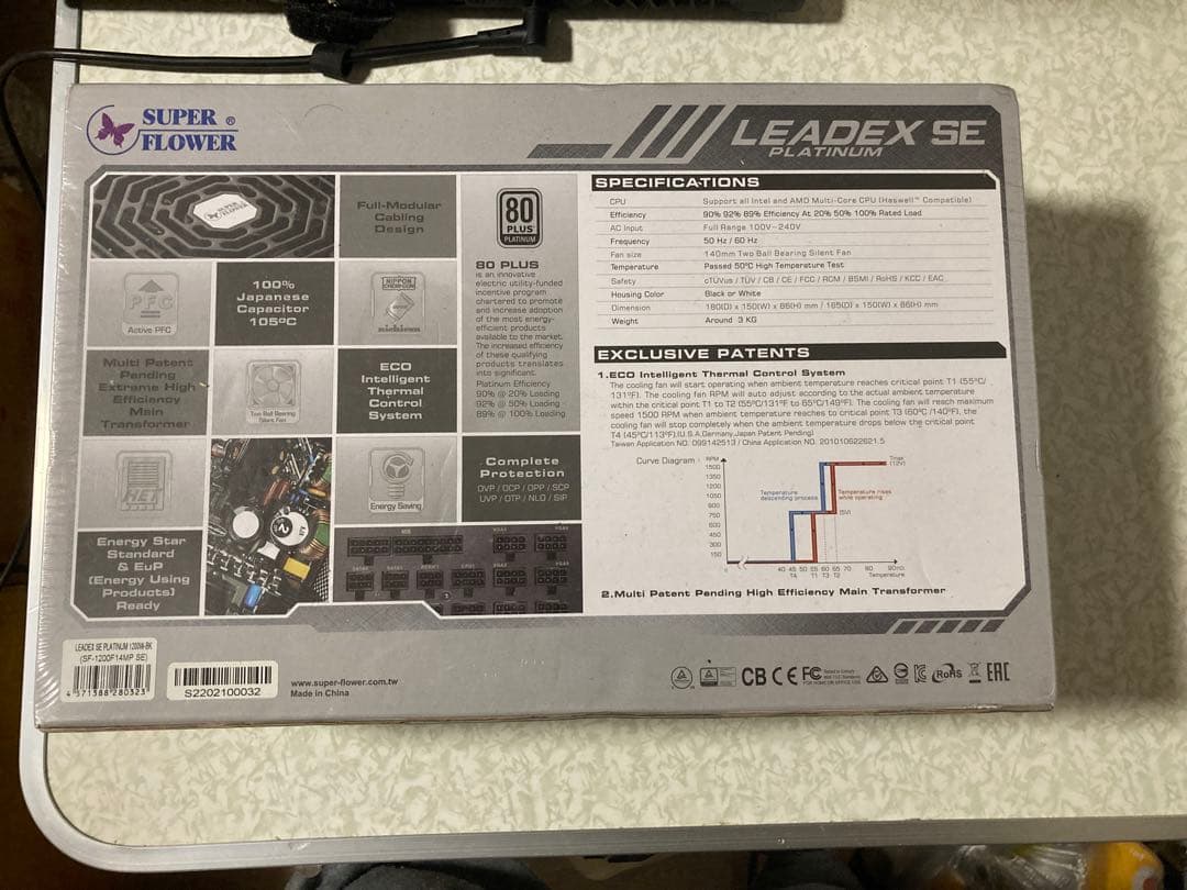 新品 SuperFlower LEADEX PLATINUM SE1200W