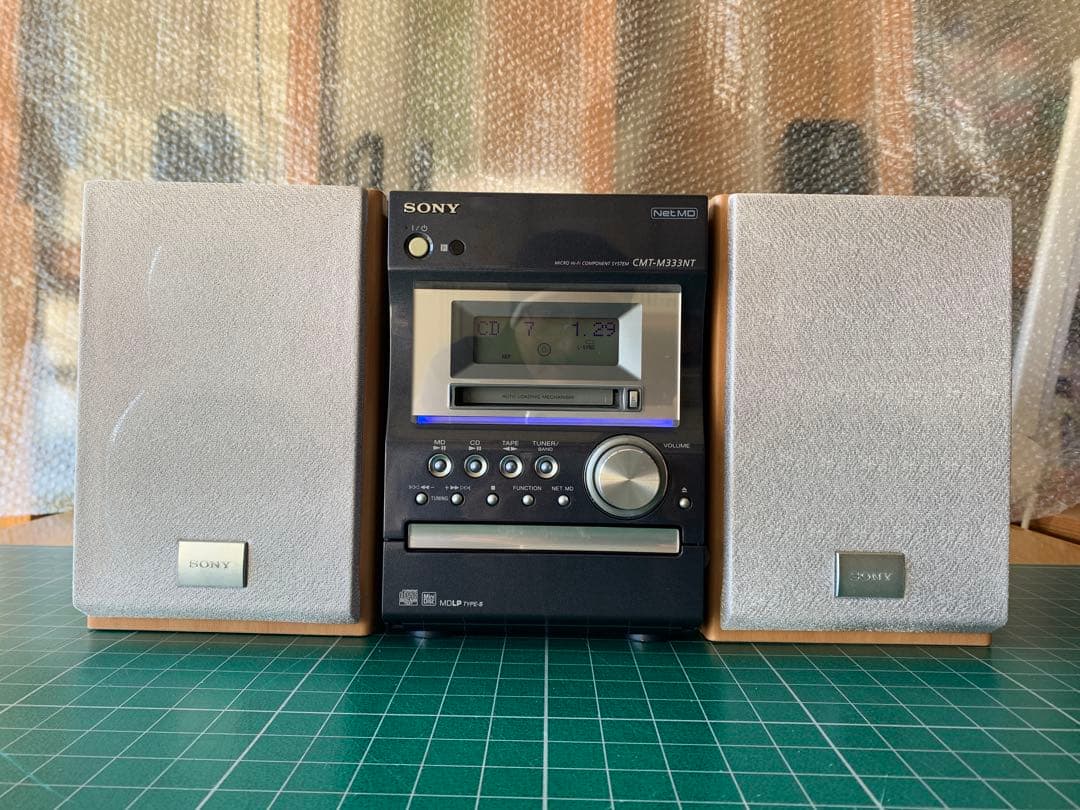 SONY ミニコンポ　CMT-M333NT CD・MD・カセットデッキ